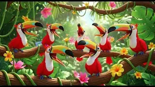 Rainforest Rhythm Counting 🌿 | Fun Baby Songs & Nursery Rhymes for Kids | rainforest counting song