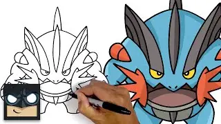 How To Draw Mega Swampert | Pokemon