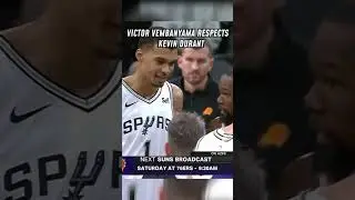 Kevin Durant and Victor Wembanyama Respect Moments #nba #respect #basketball