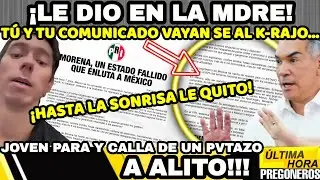 &iexcl;JOVEN LE DSBARATA EL HOCICO ALITO!