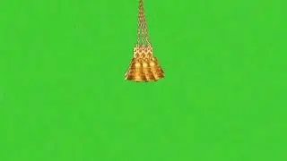 Hindu temple bell green screen