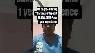 IT Service Desk L1 Engineer Job at 66degrees | Pune & Bengaluru