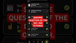 $DROPEE QUESTION OF THE DAY, 2ND OCTOBER.