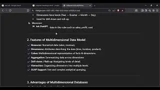 DW UNIT 4 Q2 MULTIDIMENSIONAL DATABASE