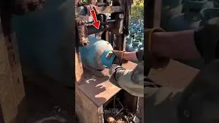 Incredible Cylinder Recycling Process! 😱 #shorts