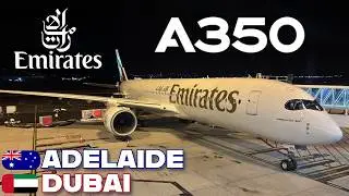 EMIRATES BRAND NEW A350 ECONOMY Class from Adelaide to Dubai