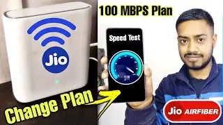 Jio airfiber plan change process | 30mbps to 100mbps plan | Jio airfiber 100mbps plan review