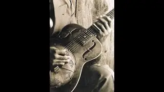 Harmonica & Resonator Guitar Slide Blues in open G tuning + tabs. Louisiana swamp.