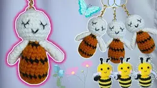 How To Crochet Cute Honey Bee 🐝 Tutorial (part 1)#crochet