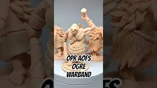 I Built a Custom Ogre Warband for OPR AoFS! #miniaturesculpting #onepagerules #tabletopgaming
