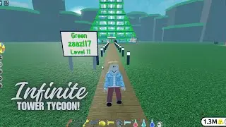 Playing Infinite Tower Tycoon on Roblox