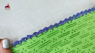 Easy & Beautiful Border Design for Dupatta Project | Saree Edging |Crosia Pattern Lace Qureshia 1076
