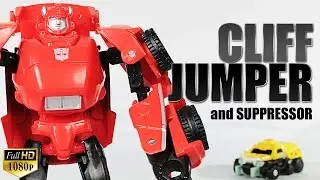 Transformers Legends Class Cliffjumper & Suppressor Generations robot figure review