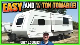 GORGEOUS New Look & &frac12; Ton Towable Couples Camper! 2025 Freedom Express 247SE Coachmen Travel Trailer