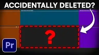 How to Recover Deleted Audio or Video on Timeline in Premiere Pro