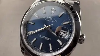 Rolex Datejust 41 Blue Dial 126300 Rolex Watch Review