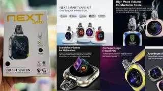NEXT DAWMCX  Vape Volume Taste When you vape an electronic cigarette 1.53 INCH CURVED AMOLED DISPLAY