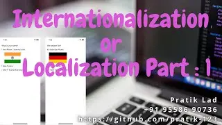 Internationalization / Localization Part : 1