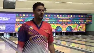 Jason Belmonte Rolling a Backup Ball During U.S. Open Match Play