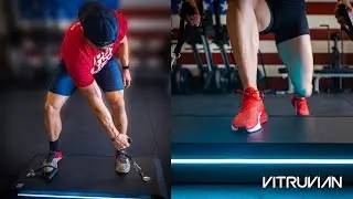 CrossFitter competes against DIGITAL WEIGHTS machine | Vitruvian