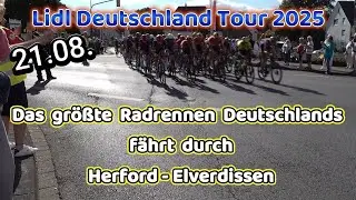 Etappe 1 -  Lidl Deutschland Tour 2025 - Fahrt durch Herford Elverdissen