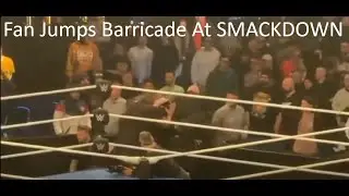 Fan Jumps Barricade At WWE Smackdown In Berlin!