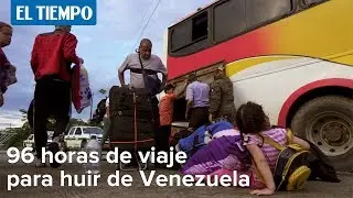 Venezolanos viajan 96 horas para poder huir de su país | El Tiempo