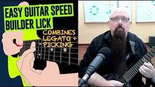 Easy Speed Guitar Licks [Legato + Picking Combo]