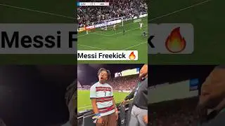 MESSI FREE KICK FOR INTER MIAMI ⚽️🔥ISHOWSPEED REACTION😁 #football #soccer #messi #ishowspeed