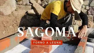 Come costruire un forno a legna 6:  il perimetro (how to build wood fired pizza oven, ASMR)