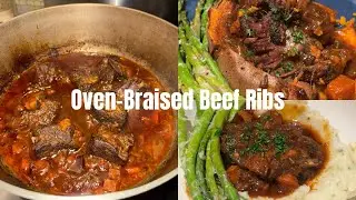 Tender Oven-Braised Beef Ribs | Easy & Flavorful