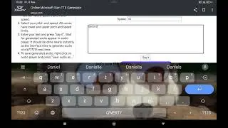 How to make microsoft daniel voice in Microsoft TTS generator 