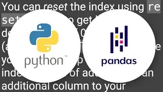 Update index after sorting data-frame