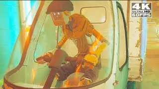 Prison Chase Scene - Stray Game Clip in 4K HDR 60fps
