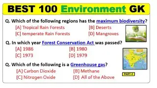 Important for SSC EXAMS, RRB GROUP D 2025 | ENVIRONMENT & ECOLOGY | Part-2 |  @gk.central