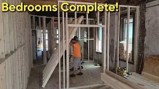 All of the Partition Walls in the House Are Complete! | Abandoned Rotten Reno Rebuild Episode 28