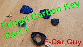 Modification To Ferrari Key &ndash; Full Carbon Fibre In Blue! Koshigroup &ndash; Part 1 | F-Car Guy