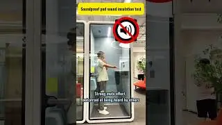 Office Pod Soundproof Test #acousticbooth #officepod #soundproofbooth #officefurniture #furniture