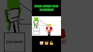 Dream learned from Technoblade Dream vs Daquavis #minecraft #dream #technoblade