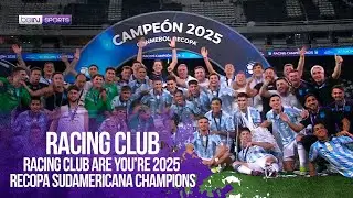 Racing Club are you&rsquo;re 2025 Recopa Sudamericana Champions 🎉