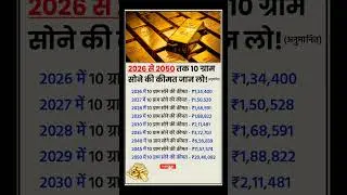 Estimated Gold Prices in India till 2050 | Gold price today | Gold rate Today ||