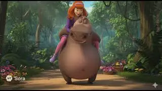 Gloria The Hippo Give Daphne Blake A Piggyback Ride
