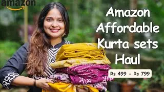 Amazon Dailywear Kurta Set Haul Under Rs 799 | English Sub