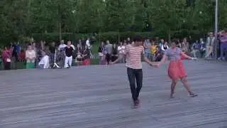 Stas Maximenko & Maria Filippova at Open Air Lindy Hop Contest
