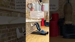 One simple  exercise to lift the butt 🍑, strengthen the pelvis 🦴, and flatten the belly 🤍
