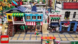 Изменения в модульном здании LEGO Toy Shop и городском пляже