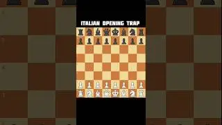 Italian Opening Trap ♟️ | Destroy Opponent in 11 Moves! #chess #chesstricks #checkmate