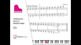C Melodic Minor Piano Scale (Sheet Music and Backing Track) 🎹