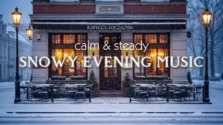 Snowy Cafe Closing Hour – Relaxing Winter Ambiance & Glow