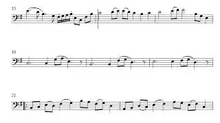 Daniel Hay: Cello Solo 7.4 with Visual Score